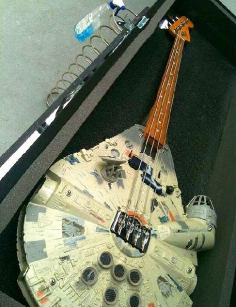Millennium Falcon bass guitar