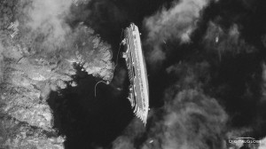 Costa Concordia from Space