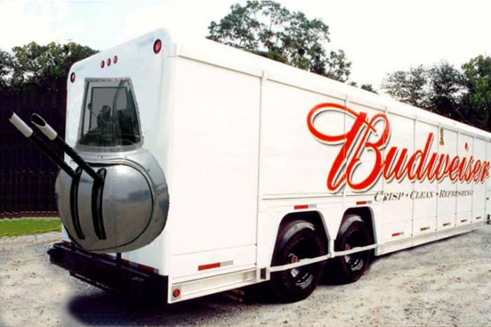 Tail Gunner on a Budweiser Truck
