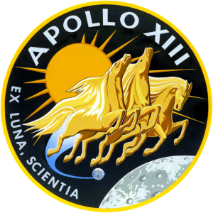 This is the insignia of the Apollo 13 lunar landing mission.