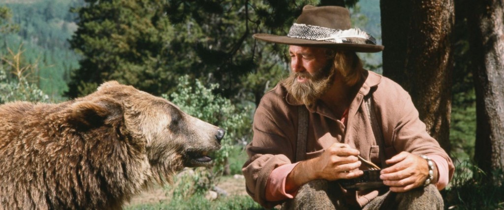 Pictured in this undated photo is Bozo the Bear as Ben and Dan Haggerty as James 'Grizzly' Adams in the TV show "The Life and Times of Grizzly Adams". 